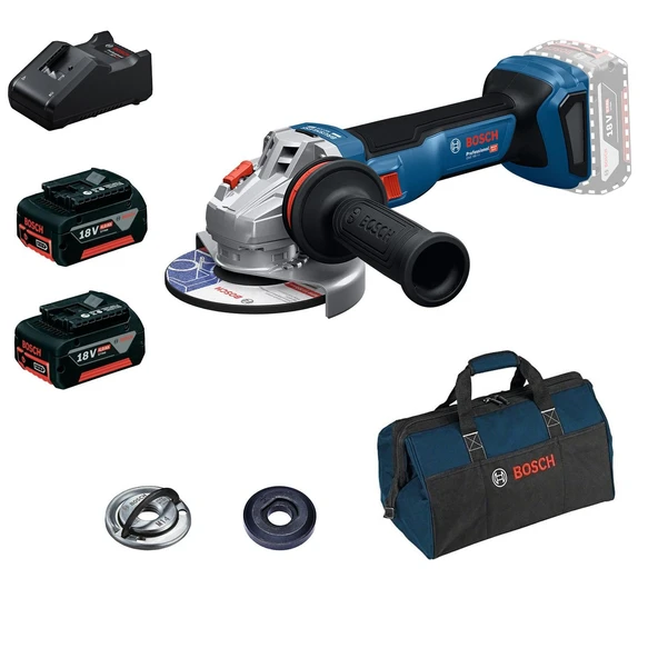 Bosch GWS 18V-11 2x4.0Ah Çift Akülü Taşlama ürün görseli 1