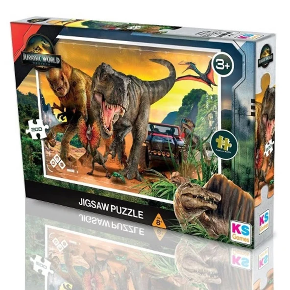Ks Games Puzzle 200 Parça Jurrasic World Rebirth Puzzle ürün görseli 1