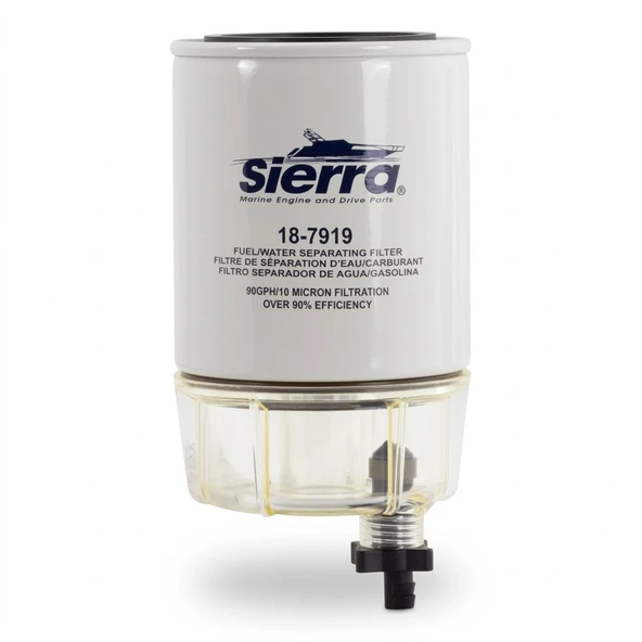 Sierra 18-7919 Su Ayırıcılı Cam Filtre Kiti - 10 Mikron / 90 GPH (Bağlantı Takozu Hariç) ürün görseli 1
