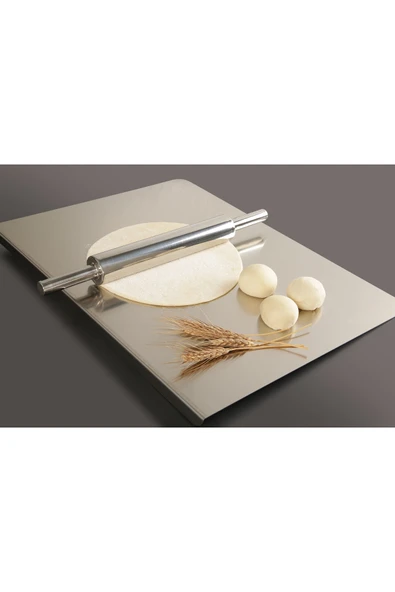 Cooker 45 Cm Paslanmaz Çelik Merdane Hamur Açma Aparatı CKR3786 ürün görseli 1