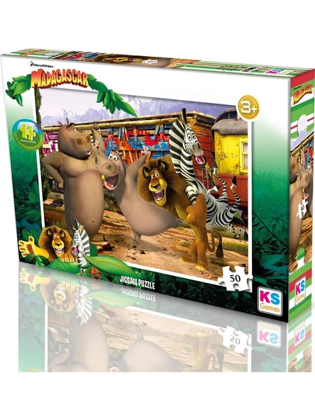 Ks Games Madagascar 50 Parça Puzzle ürün görseli 1