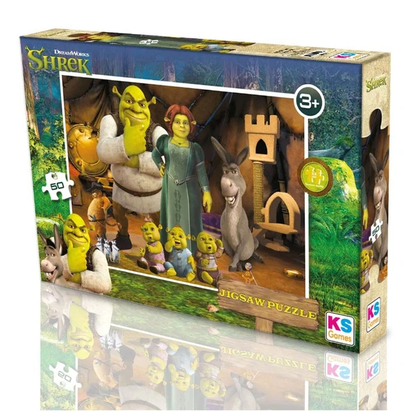 Ks Games Shrek Puzzle 50 Parça Çocuk Puzzle ürün görseli 1