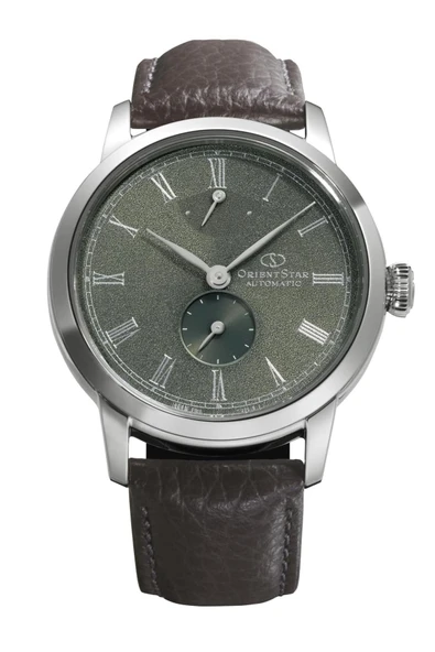 Orient Star RE-BS0001E00B Kurmalı Otomatik Deri Kahverengi Yeşil Kadran Safir Cam 39 mm Erkek Kol Saati ürün görseli 1