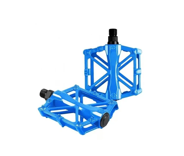 XBYC 1815 Bilyalı Bisiklet Platform Pedal Geniş Yapılı Bilyalı Alüminyum Pedal Mavi ürün görseli 1