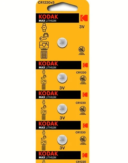 Kodak 5 Li Ultra Lıtyum Para Pıl Cr1220 ürün görseli 1