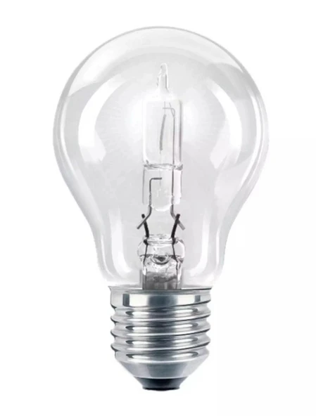 100w E-27 Halojen Normal Şeffaf Ampul 220v 100 Watt 2800k (Halogen Isı Ampulu) ürün görseli 1