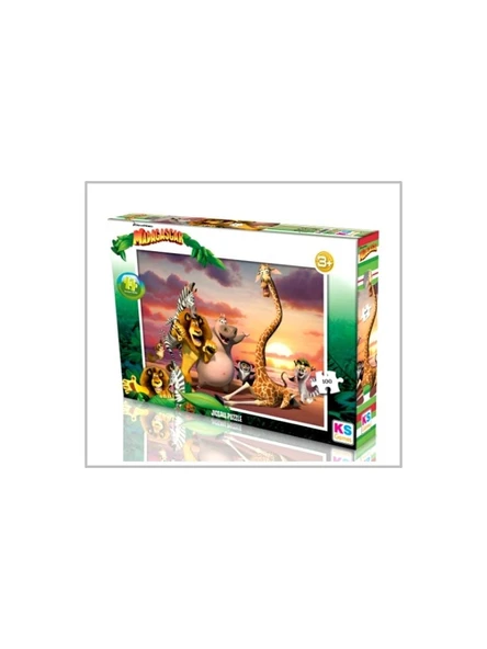 Ks Games Madagascar Puzzle 100 Parça Puzzle ürün görseli 1