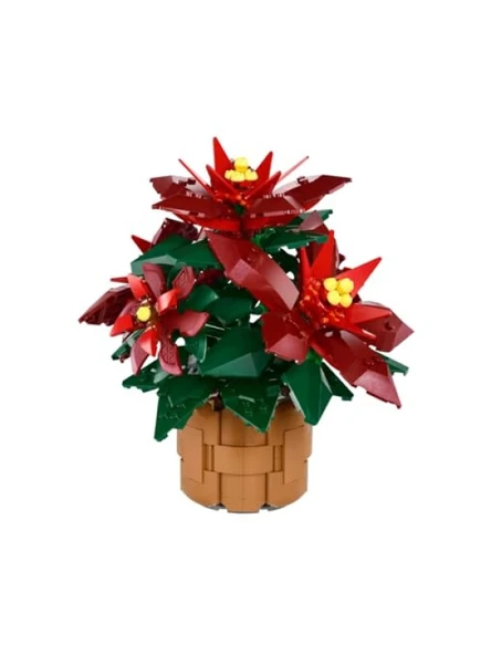 Koleksiyonluk Poinsettia Modeli – Yaratıcı Yapım Seti ürün görseli 1