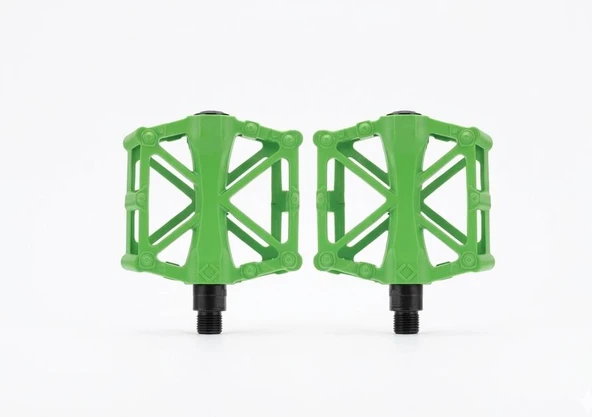 XBYC 1815 Bilyalı Bisiklet Platform Pedal Geniş Yapılı Bilyalı Alüminyum Pedal Yeşil ürün görseli 1