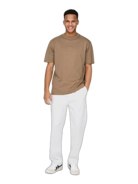 Only & Sons   ONSSINUS LOOSE 0007 COT LIN PANT NOOS Erkek Beyaz Pantolon - 22028267 ürün görseli 1