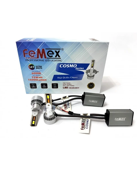 FEMEX Fiat Linea 2007-2017 UZUN FAR LED AMPUL COSMO MİNİ H1 ürün görseli 1
