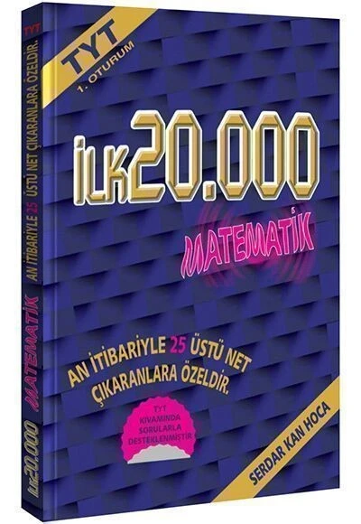 TYT ilk 20000 için Matematik Soru Bankası Serdar Kan Hoca ürün görseli 1