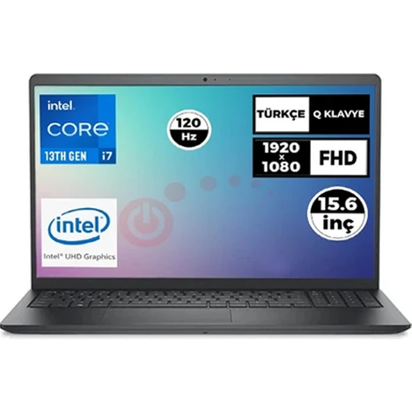 Vostro 3530 Intel Core I7-1355U 64GB 2tb SSD 15.6" Fhd 120Hz Freedos Taşınabilir Bilgisayar N1601PVNB3530U 007 ürün görseli 1