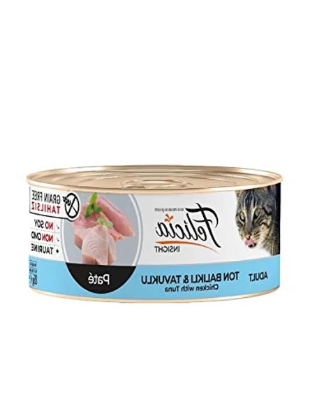 Tahılsız 85 gr Ton Balıklı-Tavuklu Kıyılmış Kedi Maması ürün görseli 1