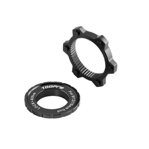 Toopre Center Lock Disk, 6 Vida Rotor Dönüştürücü Adaptör Siyah ürün görseli 1