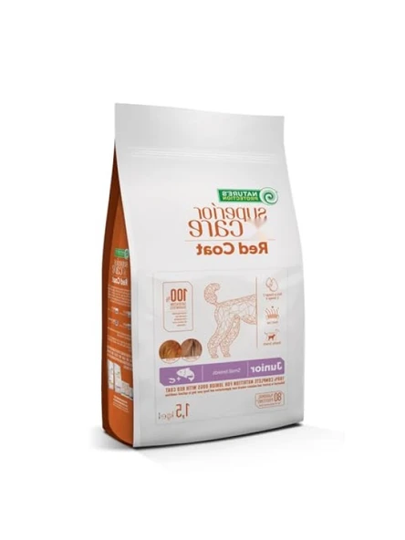 Tahılsız Somonlu Küçük Irk Yavru Köpek Maması 1,5 Kg - Kızıl/Kahverengi Tüyler İçin Özel Formül ürün görseli 1