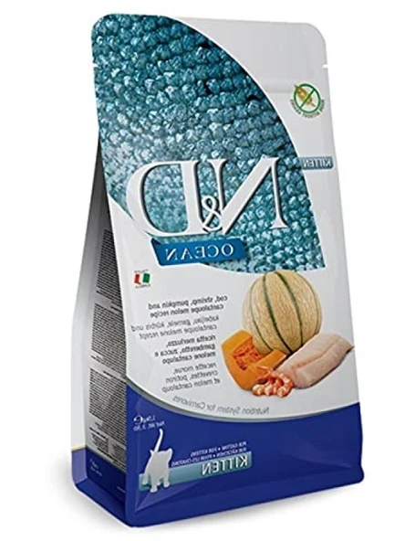 Morina Balığı, Karides, Balkabağı ve Kavunlu Kuru Yavru Kedi Maması, 1.5 kg ürün görseli 1