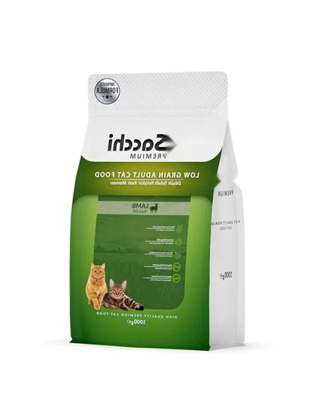 Düşük Tahıllı Kuzu Etli Yetişkin Kedi Maması 1 kg ürün görseli 1