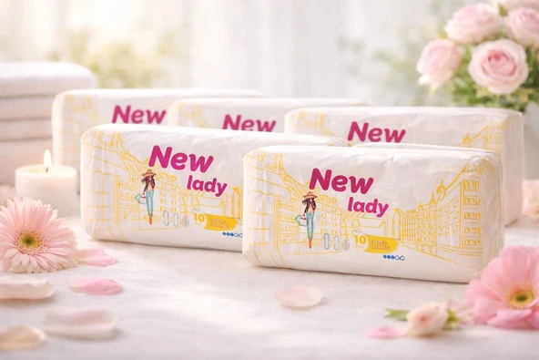 New Lady Hijyenik Ped Normal Tekli Paket 10'lu Ped X5 ADET ürün görseli 1