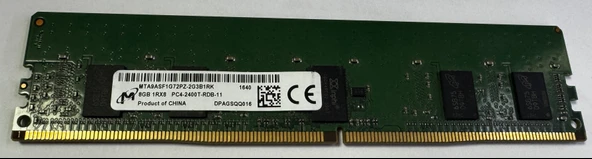 Micron 8 GB DDR4 2400 MHz CL17 MTA9ASF1G72PZ  2G3B1RK  Sunucu Belleği ürün görseli 1