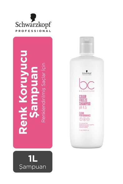 Bonacure BC Clean Boyalı Saçlara Özel Renk Koruyucu Şampuan - Vegan & Sülfatsız 1000ml ürün görseli 1