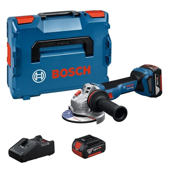 Bosch GWS 18V-8 2x5.0Ah Çift Akülü Taşlama Makinası ürün görseli 1