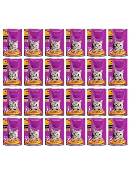 Tavuklu 400 Gr x24 Yaş Kedi Maması ürün görseli 1