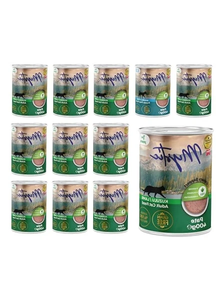 Yetişkin Kedi Kuzulu Pate 400 Gr x 12 Adet ürün görseli 1