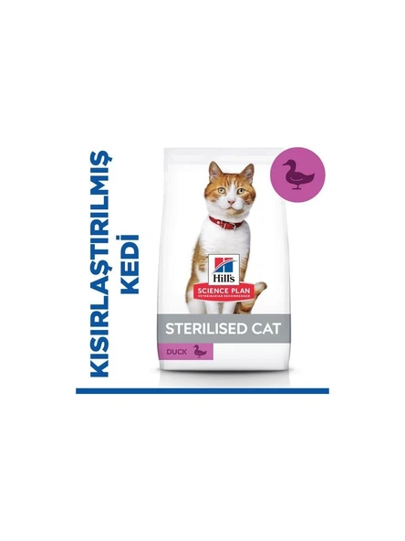 Hill’s SP Ördekli Kısırlaştırılmış Yetişkin Kedi Maması 10 KG ürün görseli 1