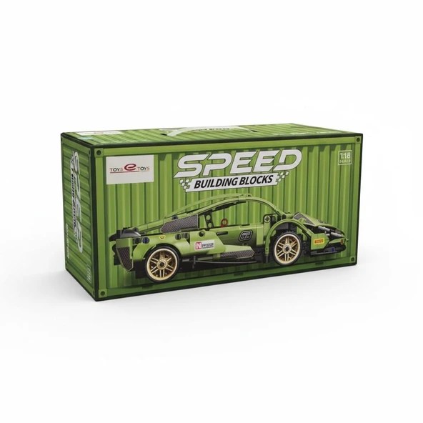 PTTAVM: 9055-1 TOYSE TOYS BRİCKS SPEED YEŞİL MİNİ LEGO -EKN