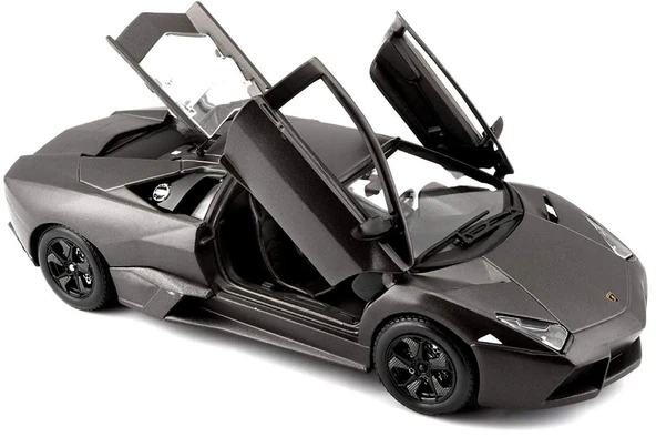 Burago Lamborghini Reventon 1:24 Siyah Model Araba - Resim 3