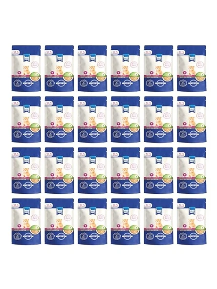 Düşük Tahıllı Yavru Kedi için Tavuklu Yaş Mama 85 Gr (24 Adet) ürün görseli 1
