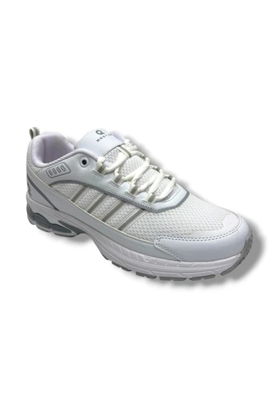Best Of 2056-26 Anorak Deri Anatomik Erkek Sneaker Beyaz Gümüş ürün görseli 1