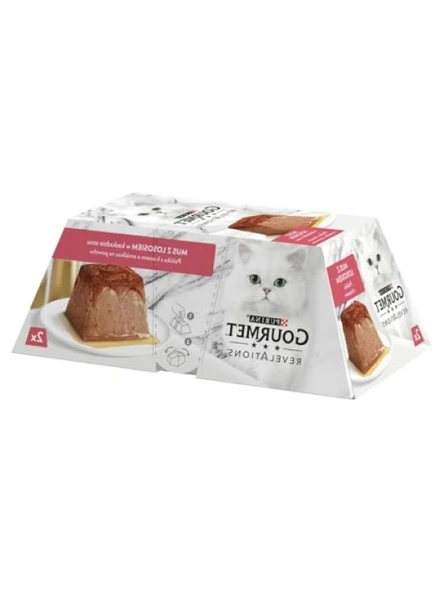 Lezzetli Somonlu Kedi Yaş Maması 2x57g ürün görseli 1