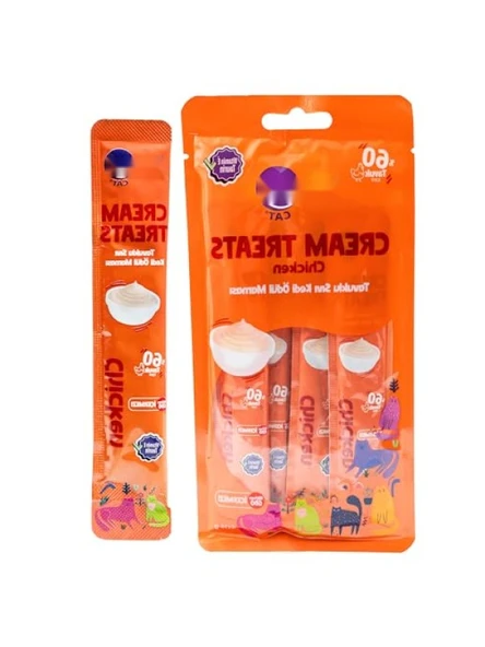 Tavuklu Sıvı Kedi Ödül Maması - 4 x 14 Gr ürün görseli 1