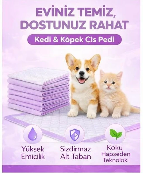 Yıkanabilir Kopitoneli sıvı geçirmez kedi /köpek çiş pedi  -ölçüler 100 x 120 ürün görseli 1
