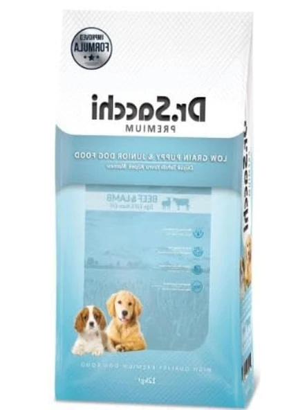Düşük Tahıllı Sığır ve Kuzu Etli Yavru Köpek Maması, 12 Kg ürün görseli 1