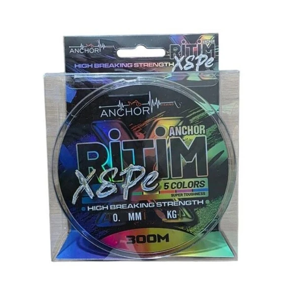 Anchor Ritim 8X Pe 300mt Multicolor PE İp Misina ürün görseli 1