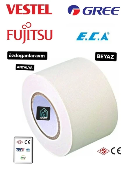 Beyaz Klima Borusu Dekoratif Bantı - Klima Boru İzolasyon Bandı ürün görseli 1