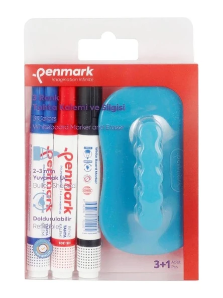 PENMARK TAHTA KALEMI 3 LU + SILGI BLS. 305-TK 3S - Resim 6