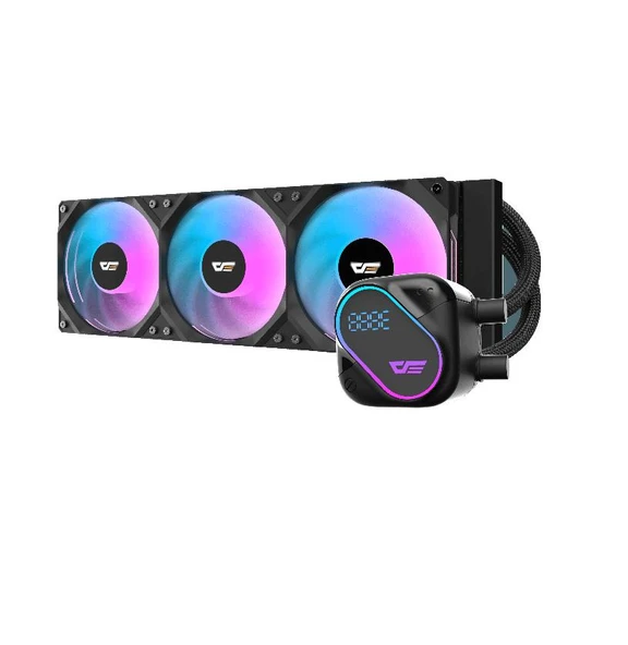 AIGO DO360 ARGB 360mm Siyah Sıvı Soğutma 1851/AM5 ürün görseli 1