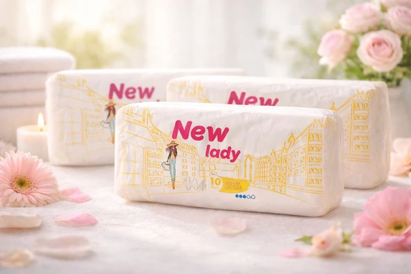 New Lady Hijyenik Ped Normal Tekli Paket 10'lu Ped X3 ADET ürün görseli 1