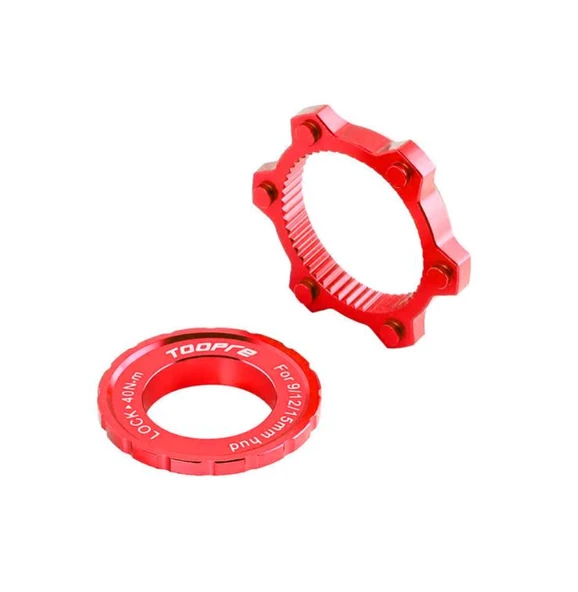 Toopre Center Lock Disk, 6 Vida Rotor Dönüştürücü Adaptör Kırmızı ürün görseli 1