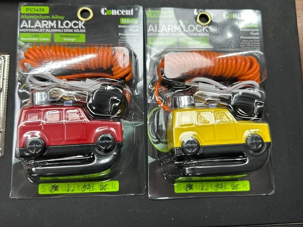 ARABA DESENLİ DİSK KİLİT ALARMLI USB GİRİŞLİ ürün görseli 1