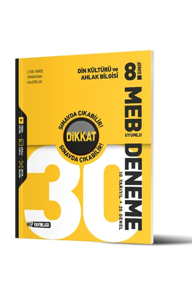 Hız 8. Sınıf Din Kültürü 30’lu Deneme ürün görseli 1
