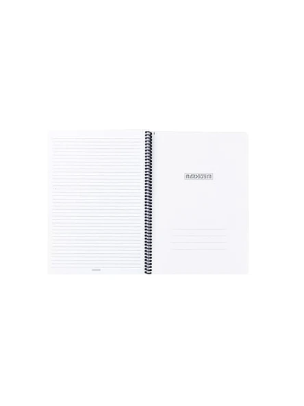A4 120 Yaprak Çizgili Spiralli Defter - Yeşil Karton Kapak ürün görseli 1