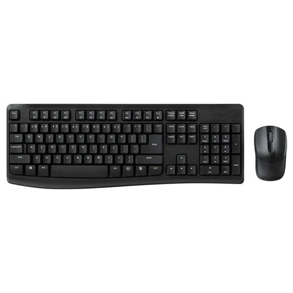 RAPOO X1800Pro WRL TR KLAVYE MOUSE SET SİYAH 13387 ürün görseli 1