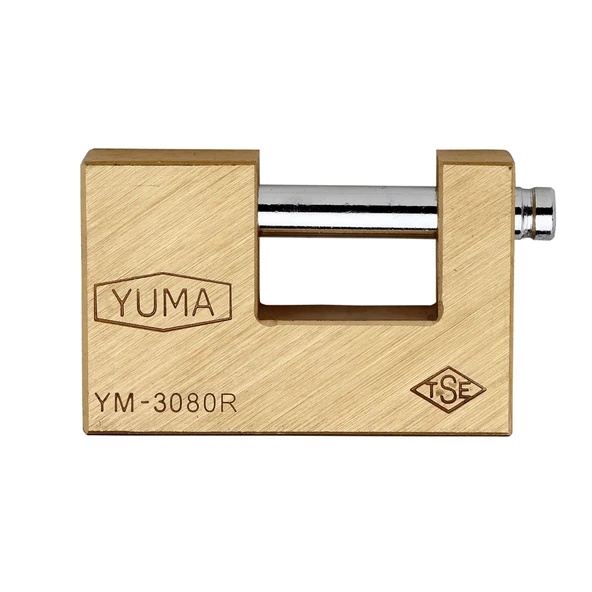 Kayar Milli Asma Kilit 80mm Ym-3080 Pirinç ürün görseli 1