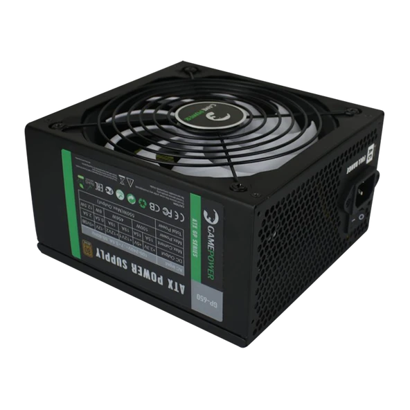 GAMEPOWER GP-650 650W 80+ Bronze Power Supply (2EL) ürün görseli 1