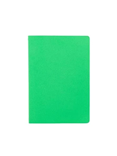 Karton Kapaklı İplik Dikişli Defter - 17x24 cm, Düz Yaprak, Yeşil ürün görseli 1